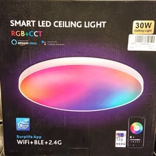 Smart LED Ceiling Light 30W RGB+CCT w/ Remote WiFi-BlTth compatible *NEW*