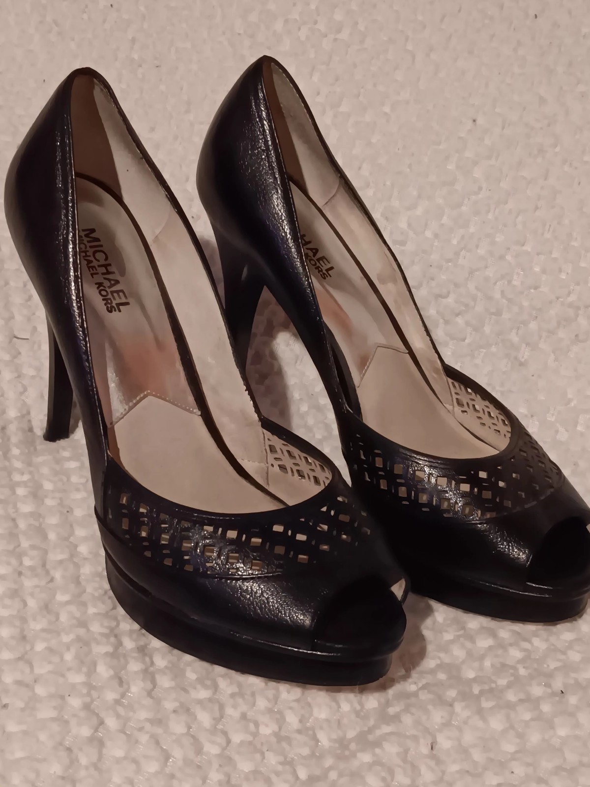 Michael Kors peep toe heels 9.5
