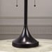 Stained Glass Drum Shade Blue Purple Table Lamp Accent Reading Tiffany Style