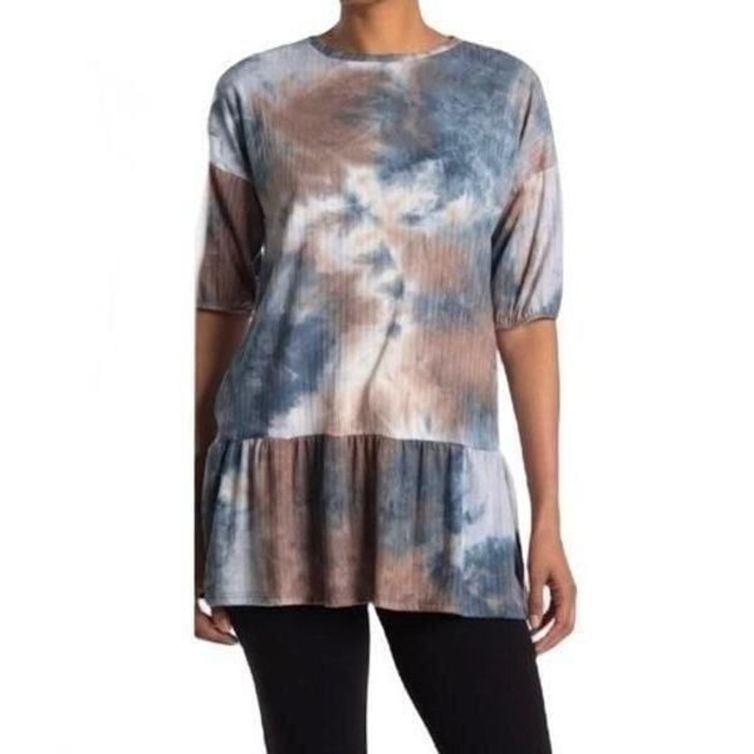 Velvet Torch Peplum Tunic Top