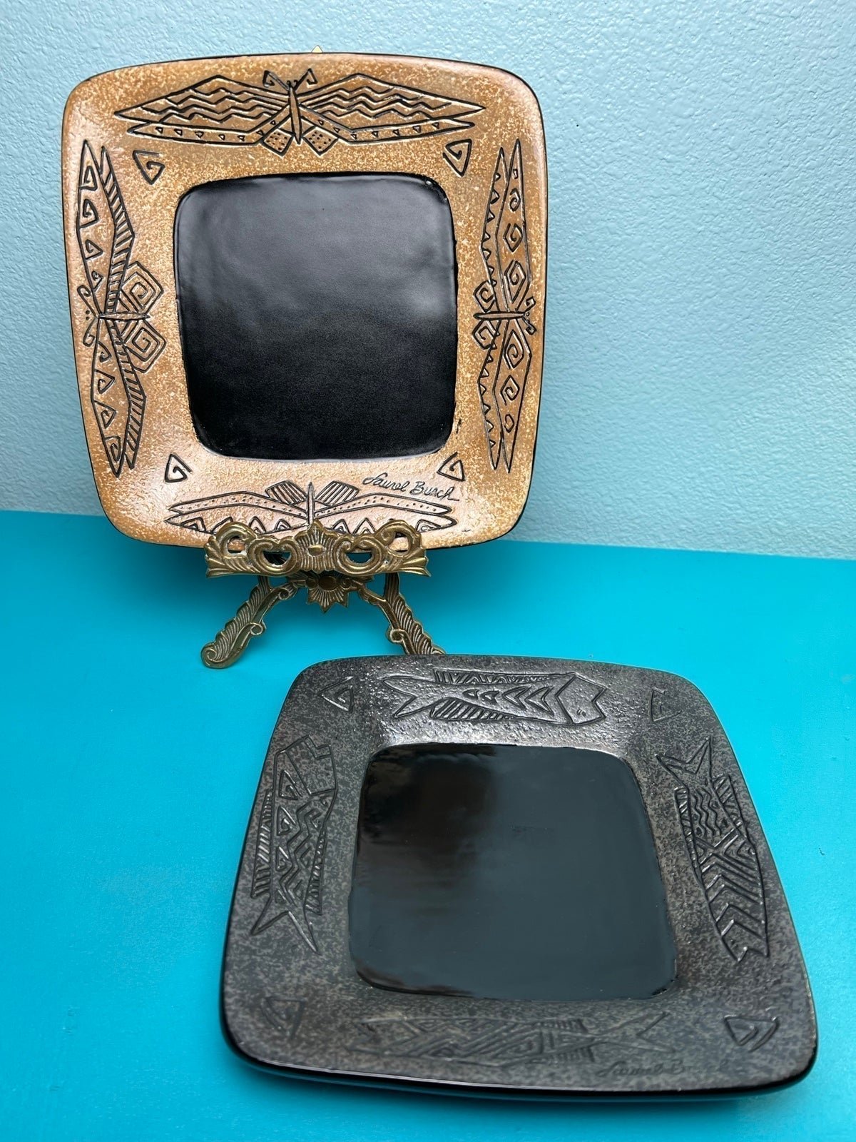 LAUREL BURCH Plates x2