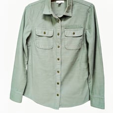 J.Crew Military Pocket Shirt Long Sleeve Button Up 100% Cotton Women's Size 2