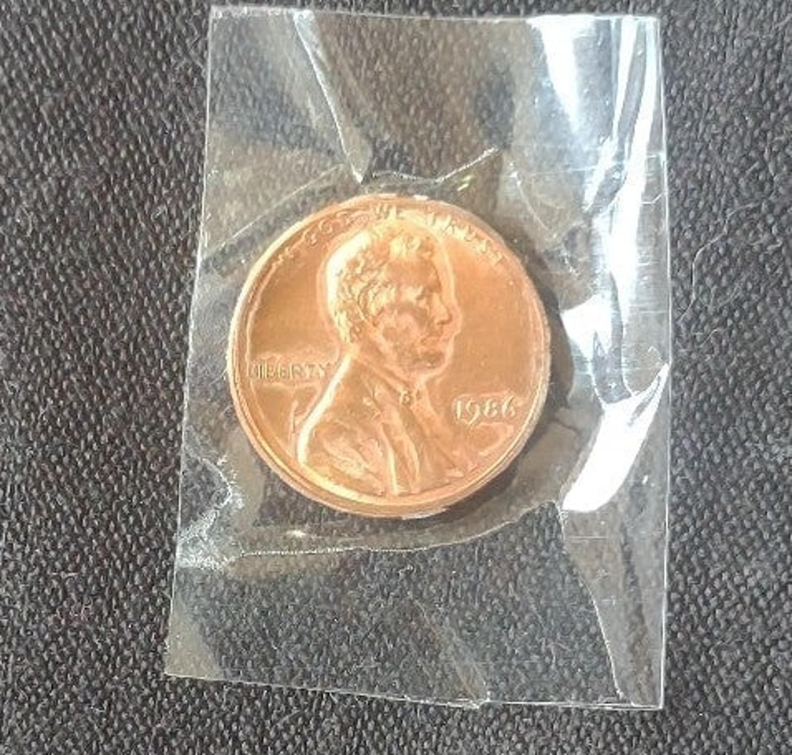 1986 No Mint Mark Penny