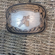 Vintage TIVY Rodeo Club belt buckle 1977