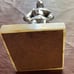 Vintage Knight on onyx stone pedestal lighter Super unique!