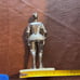 Vintage Knight on onyx stone pedestal lighter Super unique!
