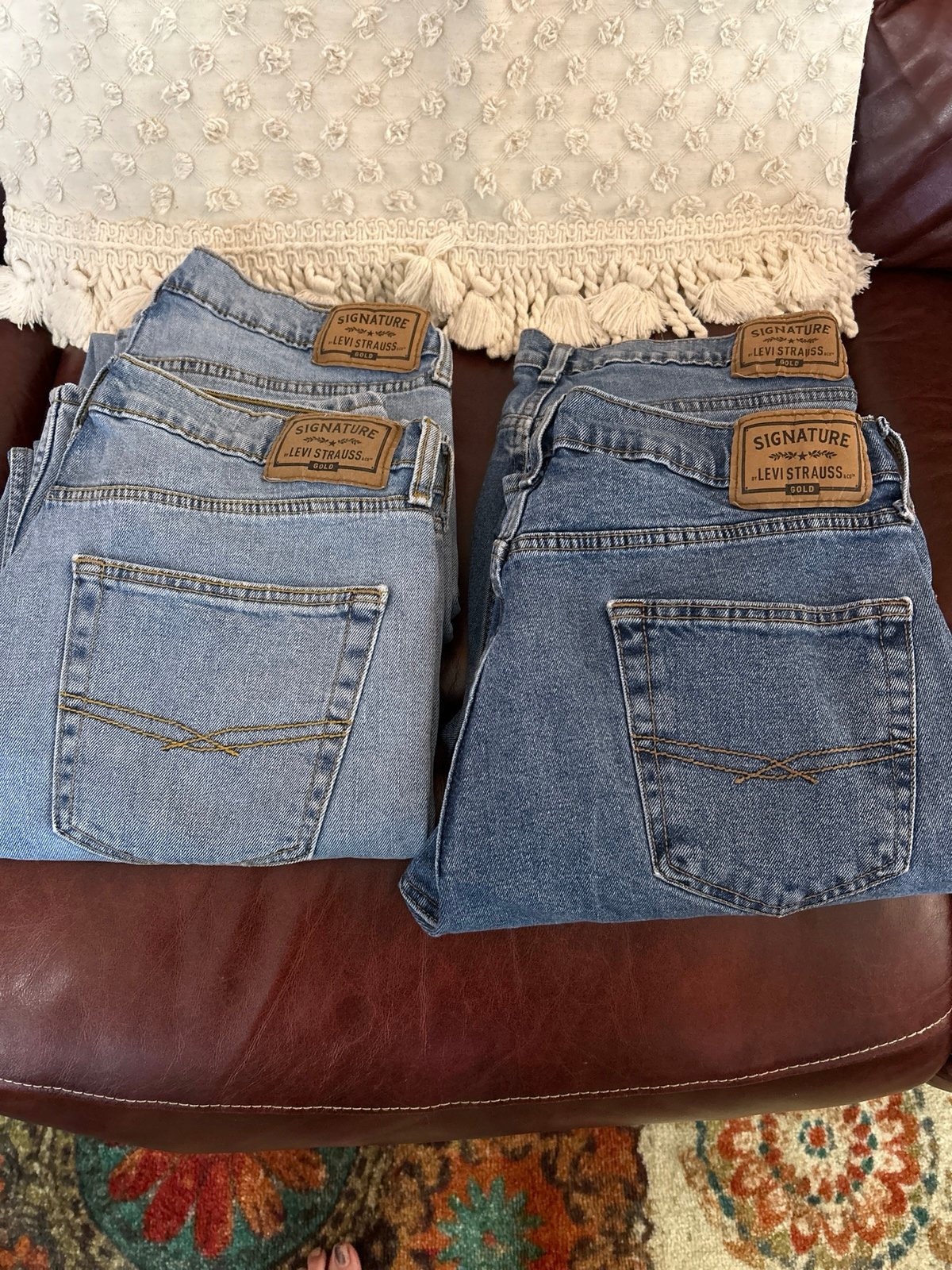 Four Pair Men 34x30 Levi Regular Jeans
