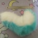 NEW Furry tail Handmade Cosplay Blue White Kig Kemono Medium length fursuit
