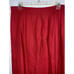 Talbots Linen Drop Pleated Skirt Sz 16 Red Midi Made USA Italian Fabric New