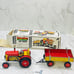 Kovap Czech Tin Tractor and Trailer Wind up toy Vintage 90's by Kovap