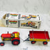 Kovap Czech Tin Tractor and Trailer Wind up toy Vintage 90's by Kovap