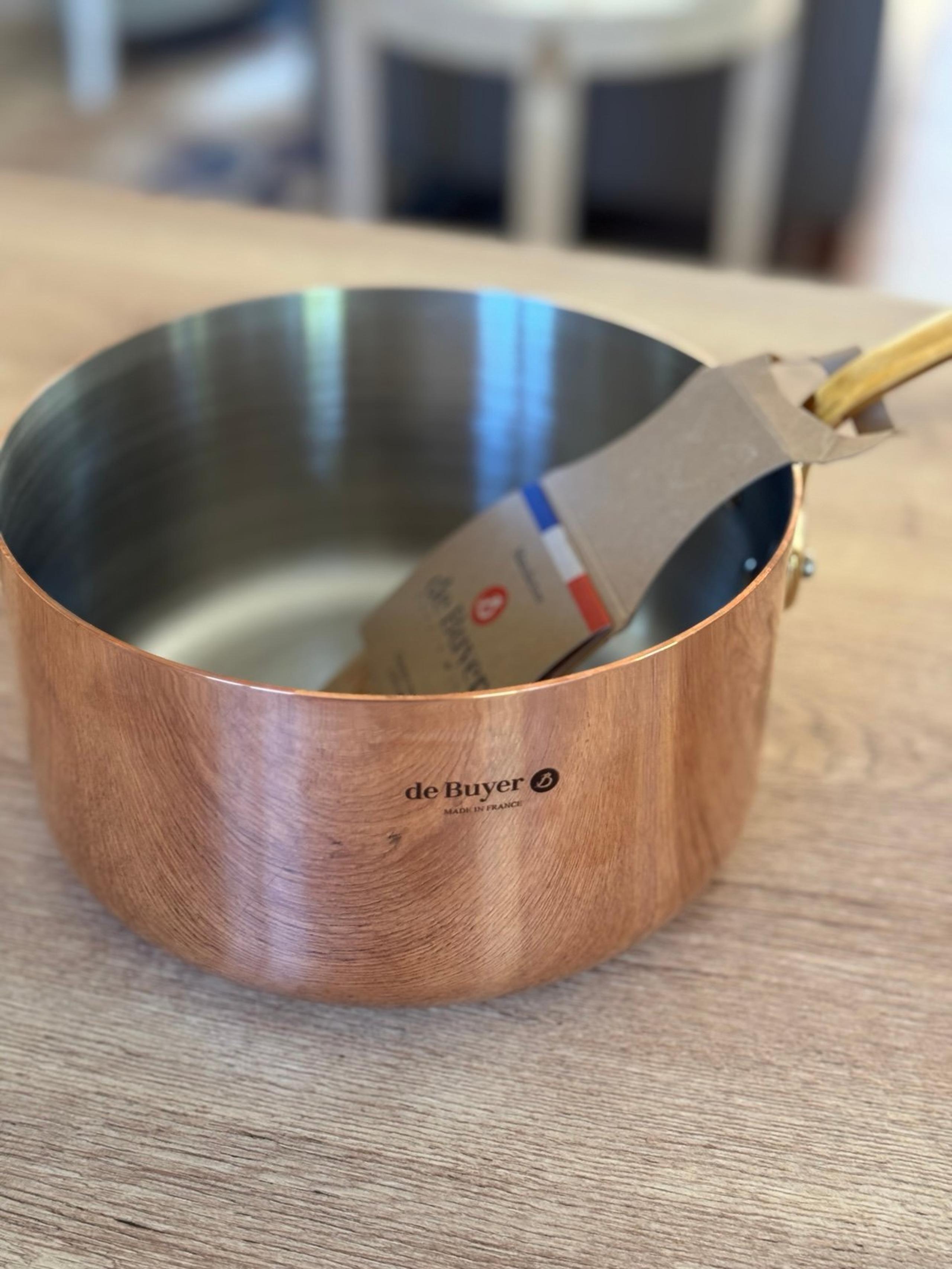 de Buyer Copper Inocuivre Service Saucepan , 8” — NWT