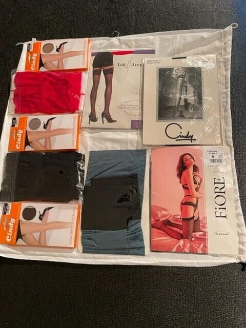 Enhance Your Intimate Wardrobe with a Lot of 9 Pairs of Brand New Stockings.