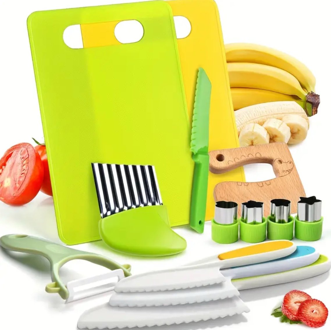 Children’s Montessori NO CUT children’s cooking chopping set!
