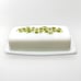 VTG Pyrex 2pc Spring Blossom Crazy Daisy Green White Glass 72-B Butter Dish USA