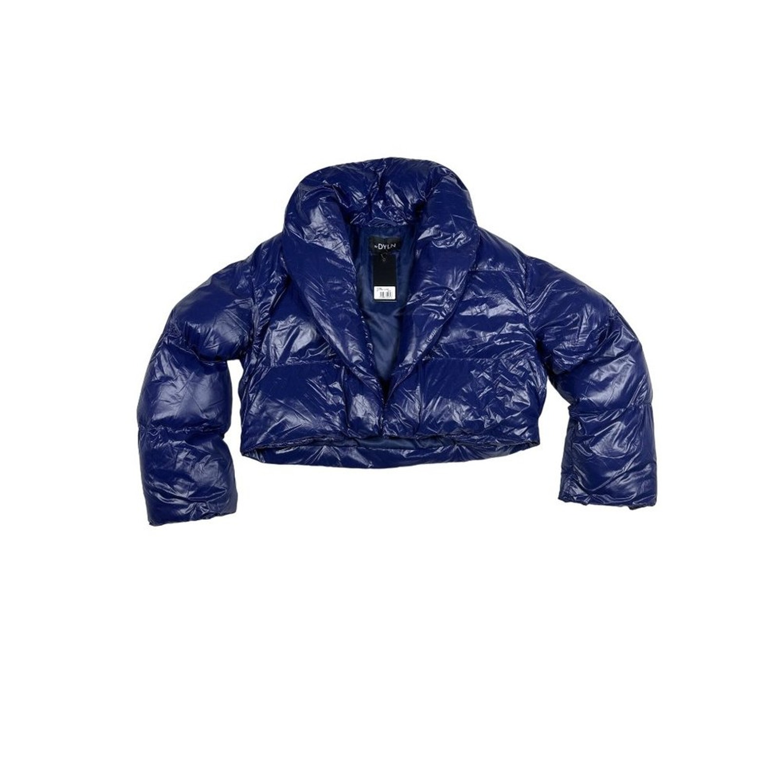 BY.DYLN Davidson Puffer Jacket in Navy Blue