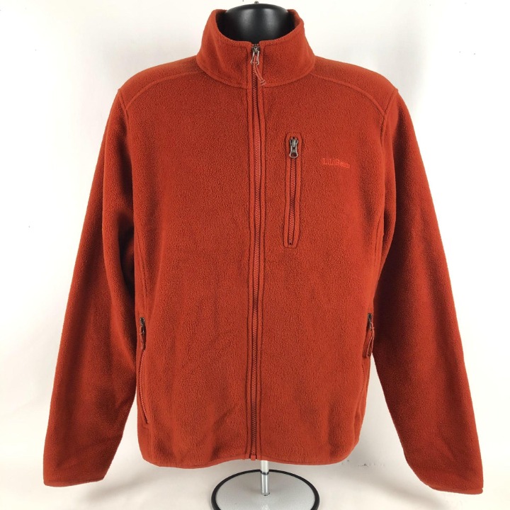 LL Bean Mens Full Zip Sweatshirt Jacket