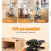 Adjustable Mini Stair Stepper with Resistance Bands,350lbs Loading Capacity