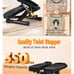 Adjustable Mini Stair Stepper with Resistance Bands,350lbs Loading Capacity