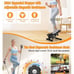 Adjustable Mini Stair Stepper with Resistance Bands,350lbs Loading Capacity