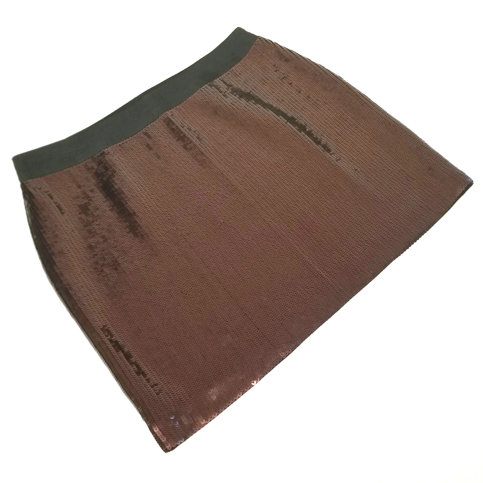 Banana Republic Rose Gold Sequin Skirt 8