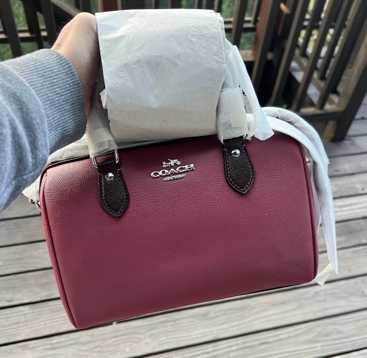 NWT COACH Rowan Satchel Crossgrain Leather CH317 AUTHENTIC <5⭐️Seller!
