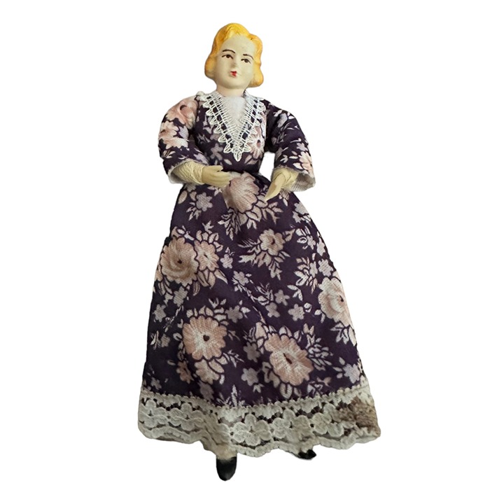 Rare vintage dollhouse doll - woman