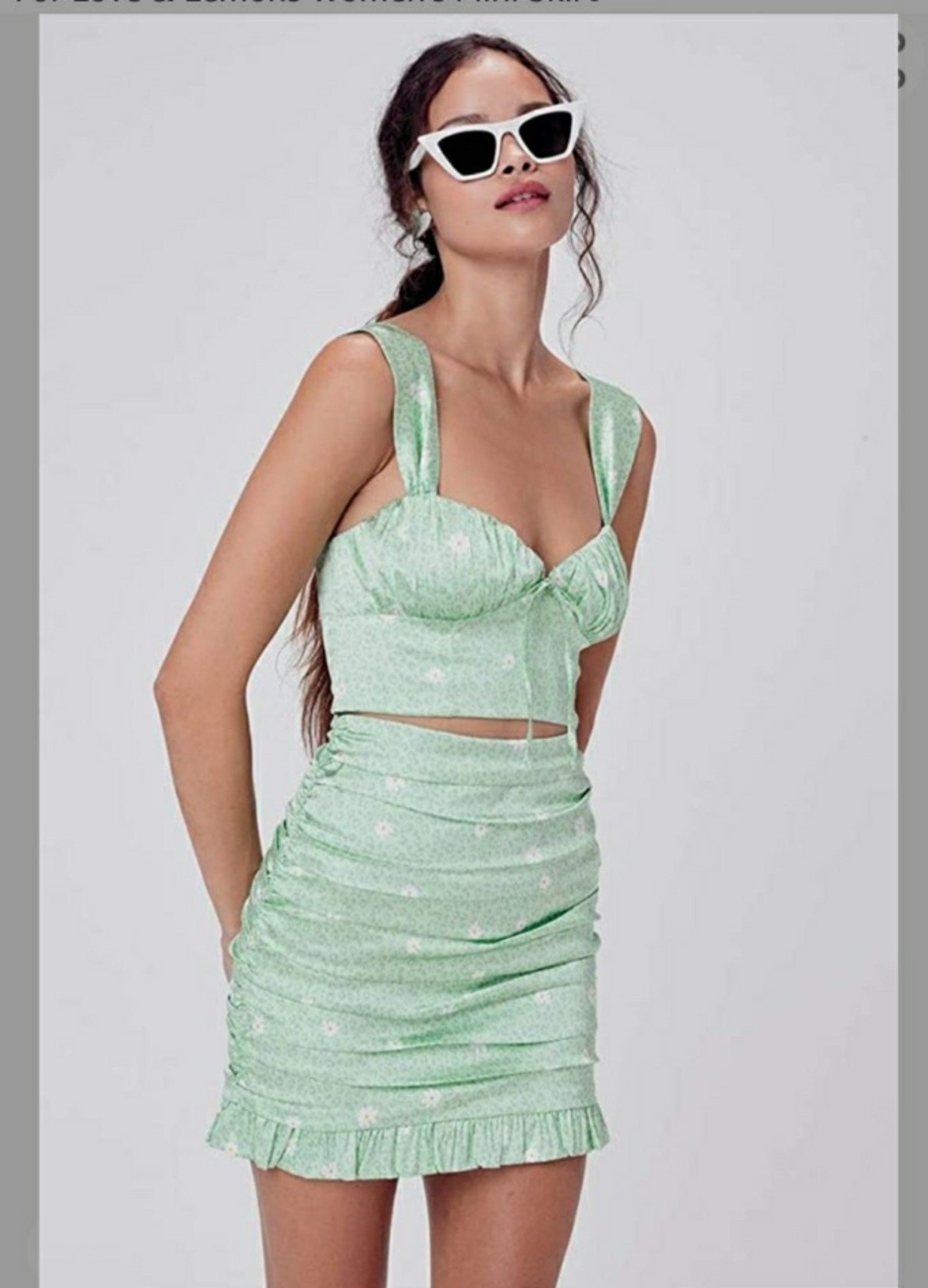 For love and lemons satin skirt