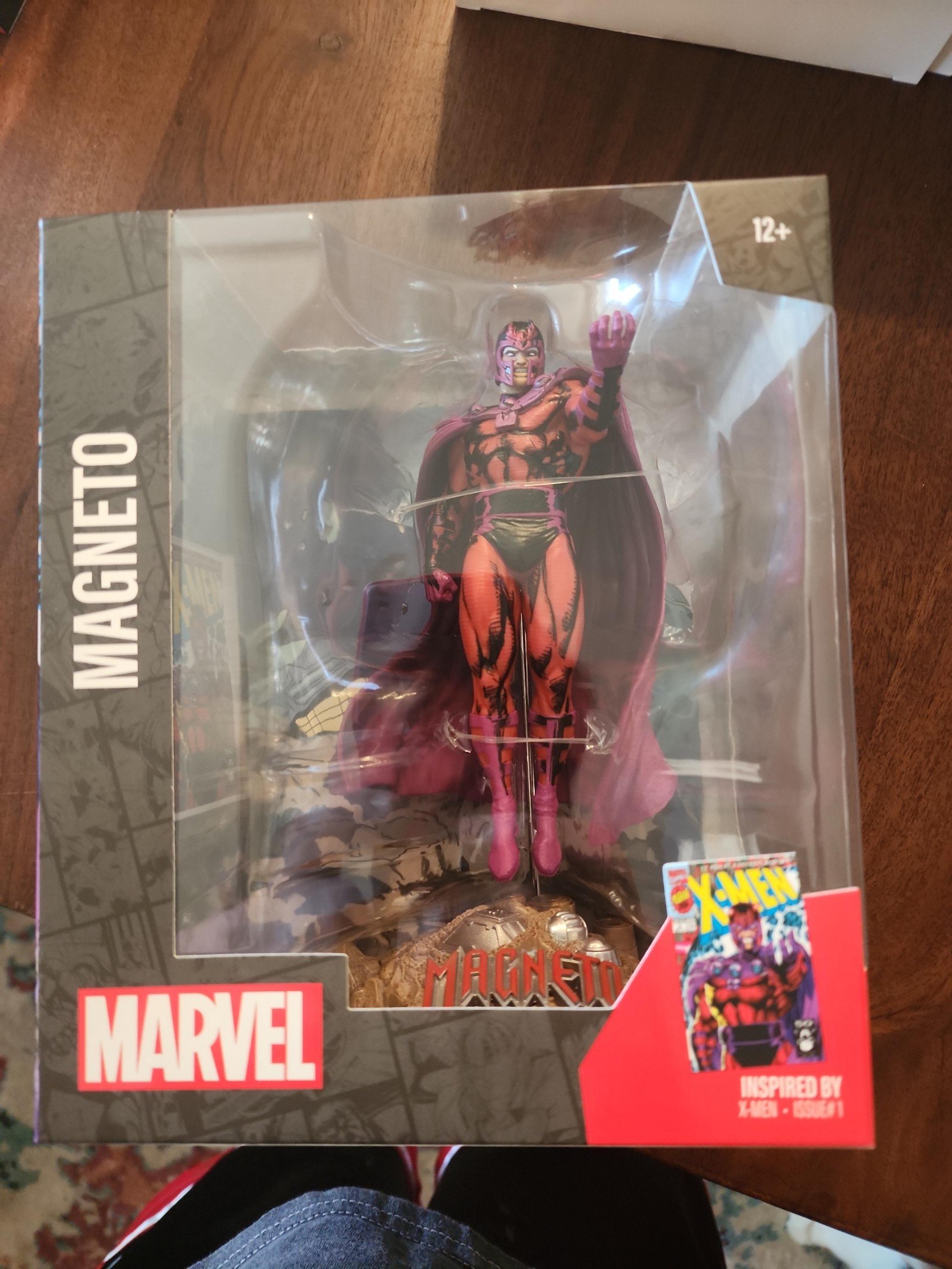 Marvel and mcfarlane magneto collectors figure