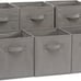 Collapsible Fabric Storage Cubes Organizer with Handles, 10.5 x10.5 x11