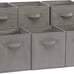 Collapsible Fabric Storage Cubes Organizer with Handles, 10.5 x10.5 x11