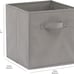 Collapsible Fabric Storage Cubes Organizer with Handles, 10.5 x10.5 x11