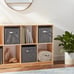 Collapsible Fabric Storage Cubes Organizer with Handles, 10.5 x10.5 x11
