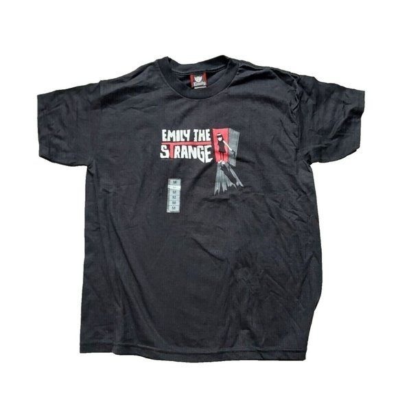 Vintage Emily the Strange Tshirt, Womens, Black, Large