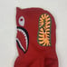 A Bathing Ape Shark Hoodie Sweatshirt Adult Medium Red Camo Full Zip Pockets