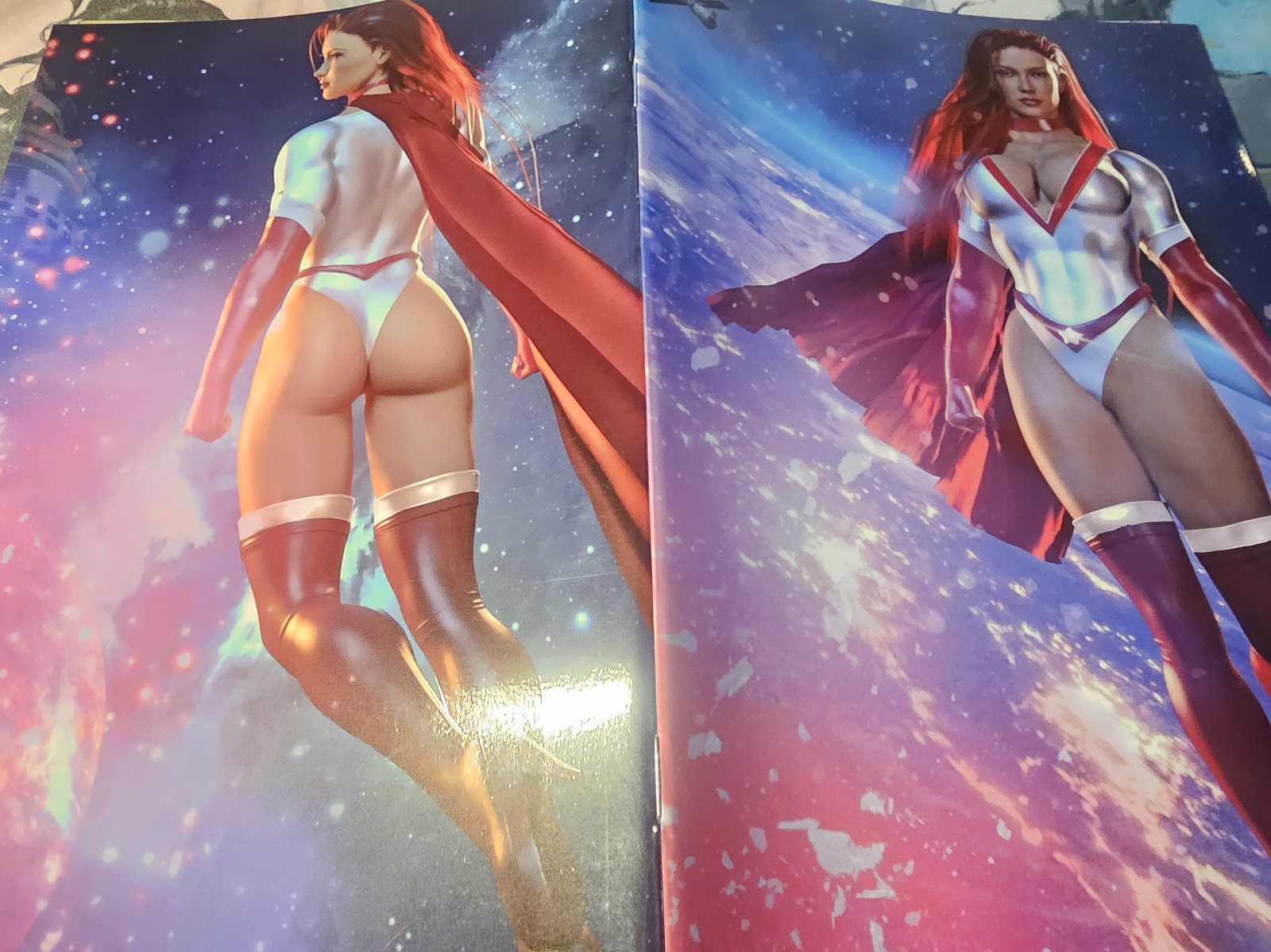 Scarlet Steel #1 'Final Frontier' Kickstarter wraparound virgin cover AshedRazr