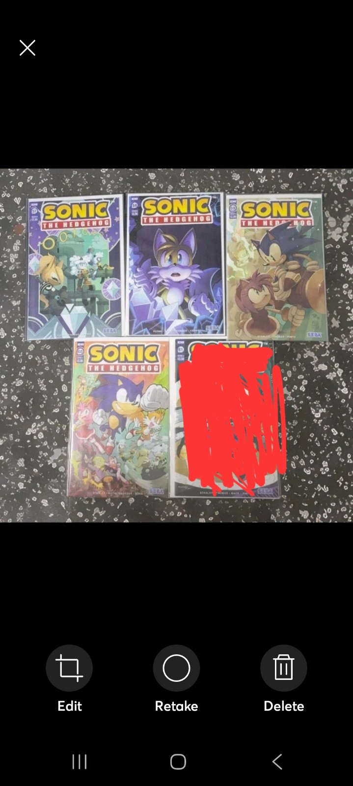 Idw Sonic The Hedgehog Comic Lot #57-61 Urban Warefare: Complete