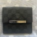 Gucci Bifold Logo Plate Monogram Wallet-Black Canvas