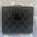 Gucci Bifold Logo Plate Monogram Wallet-Black Canvas