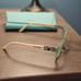 BVLGARI Glasses 4069-B 5241 Italy Blue/Ivory White 54-16-135 DESIGNER EYEWEAR