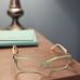 BVLGARI Glasses 4069-B 5241 Italy Blue/Ivory White 54-16-135 DESIGNER EYEWEAR
