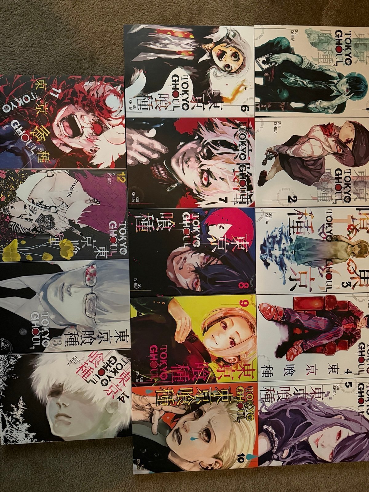 Tokyo Ghoul Manga Volumes 1-14 (Complete Set)