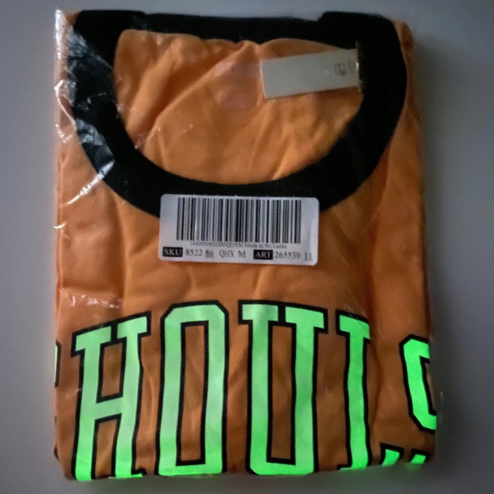 VS Pink M Ghouls Glow In The Dark Halloween Campus Tee