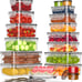 36-Piece Food Storage Containers with Lids(18 Containers & 18 Lids)