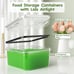 36-Piece Food Storage Containers with Lids(18 Containers & 18 Lids)