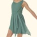 WEISSMAN Balera Dance Costume Front Tie Chiffon Drape Dress D9762 adult SA