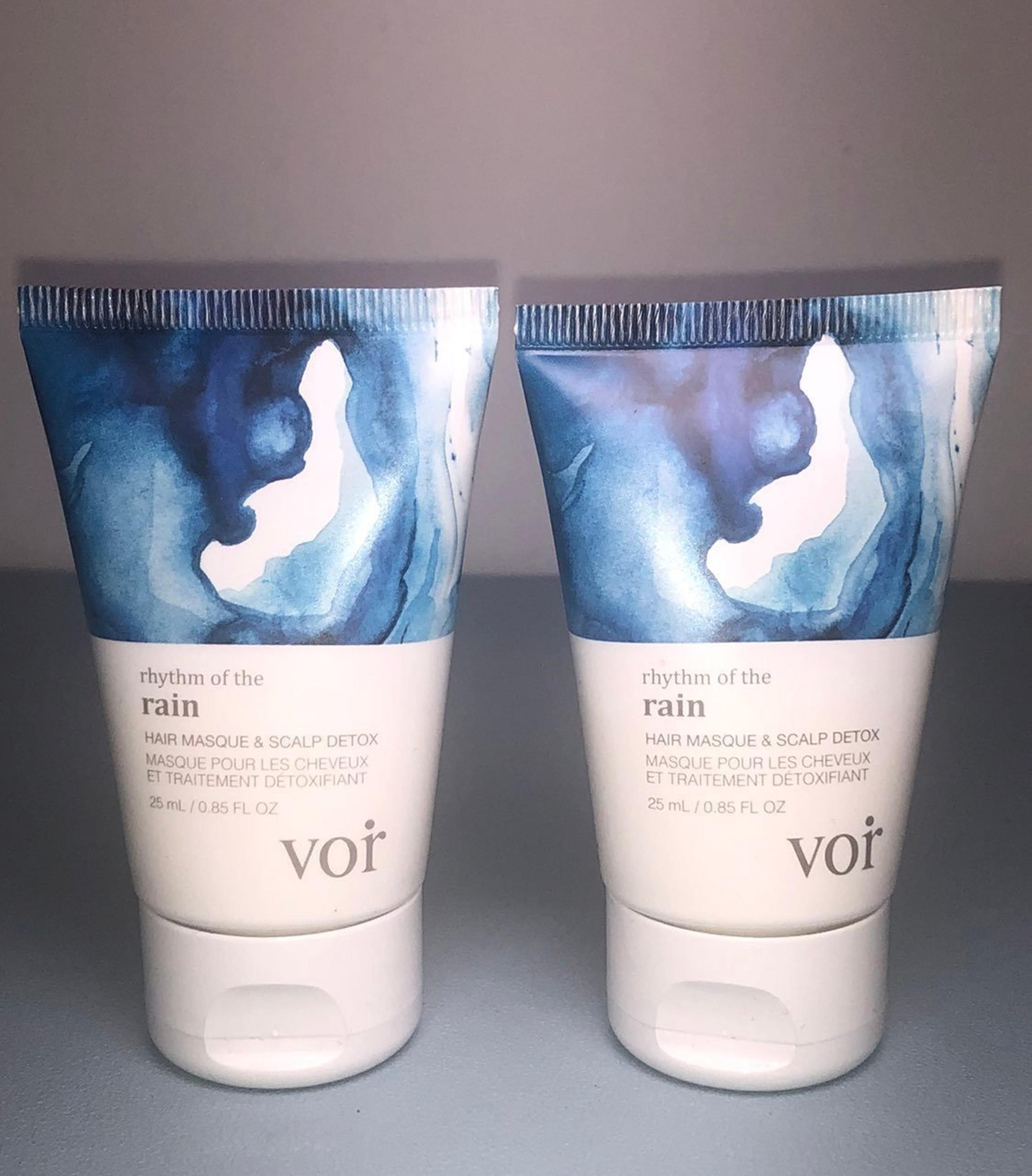 VOIR RHYTHM OF THE RAIN HAIR MASQUE & SCALP DETOX  x 2,    #2198