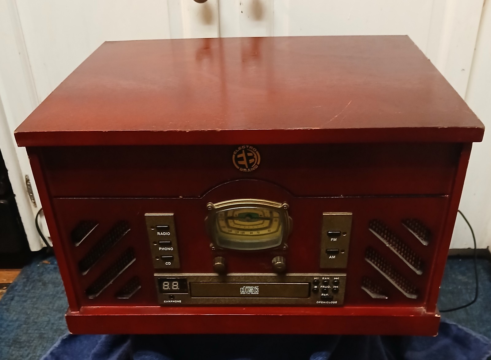 ELECTRO BRAND NOSTALGIA 3-IN-1 WOODEN MUSIC CENTER.