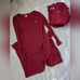 CALVIN KLEIN Hashtag Long Sleeve Pajamas Red size Large, BUNDLE of 5