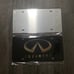 Infiniti black Brand New Front Vanity Metal Plate Frame Holder (2 Pack)